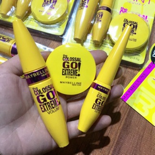Bộ mỹ phẩm trang điểm Maybeline 3in1 (Mascara + kẻ mắt nước + phấn phủ)