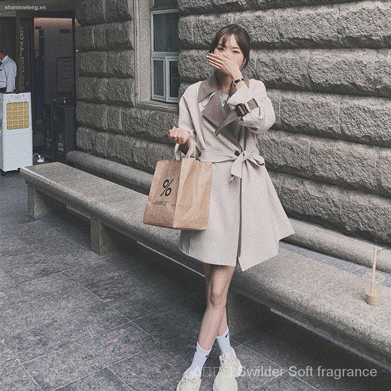 Áo khoác gió dáng rộng thời trang xuân thu phong cách Hàn Quốc mới 2021 8UJI | BigBuy360 - bigbuy360.vn