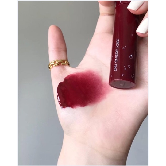 son romand bóng màu 17 Đỏ rượu  (Romand Juicy Lasting Tint #17 Plum Coke)