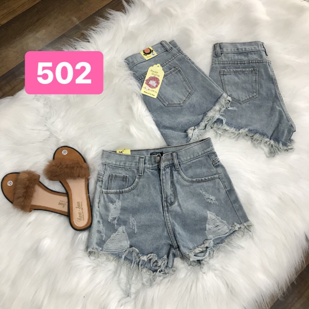 quần short jean nữ KHOÉT HAI BÊN ( HÌNH THẬT ) mẫu mới 502 | BigBuy360 - bigbuy360.vn