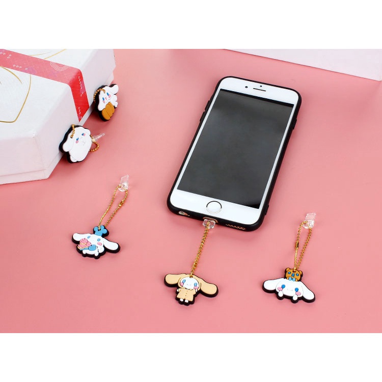 Nút Bịt Cổng Sạc Điện Thoại Chống Bụi Hình Hoạt Hình Dễ Thương