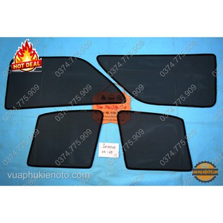 Rèm che nắng theo xe fortuner 2007-2019- bộ 4 tấm dính nam châm hàng loại 1