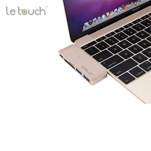 Cáp USB-C LE TOUCH Combo 5 in 1 Cho Macbook