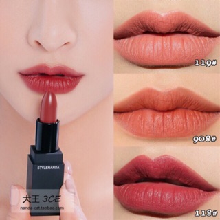 Son 3CE Matte Lip Color 118 119 907 908 909 216 217 | 3CE vỏ đen