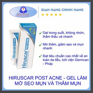 Gel làm mờ sẹo mụn và thâm mụn Hiruscar Post Acne