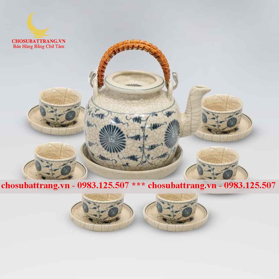 5 mẫu ấm chén men rạn độc đáo