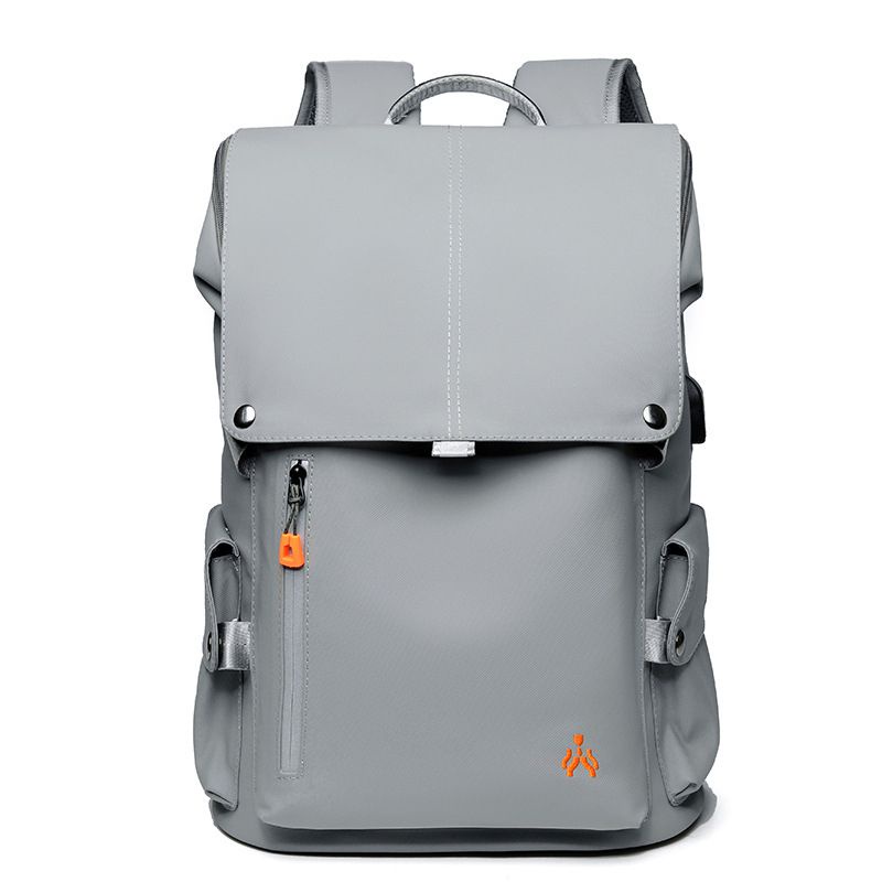 Men's Backpack USB Charge College Student 15.6 inch Laptop Notebook Schoolbag Simple Large-Capacity Travel Male Mochila Brand