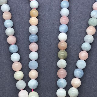 Chuỗi Hạt Đá Beryl Màu Hồng Tự Nhiên 4-12mm Dùng Làm Trang Sức DIY