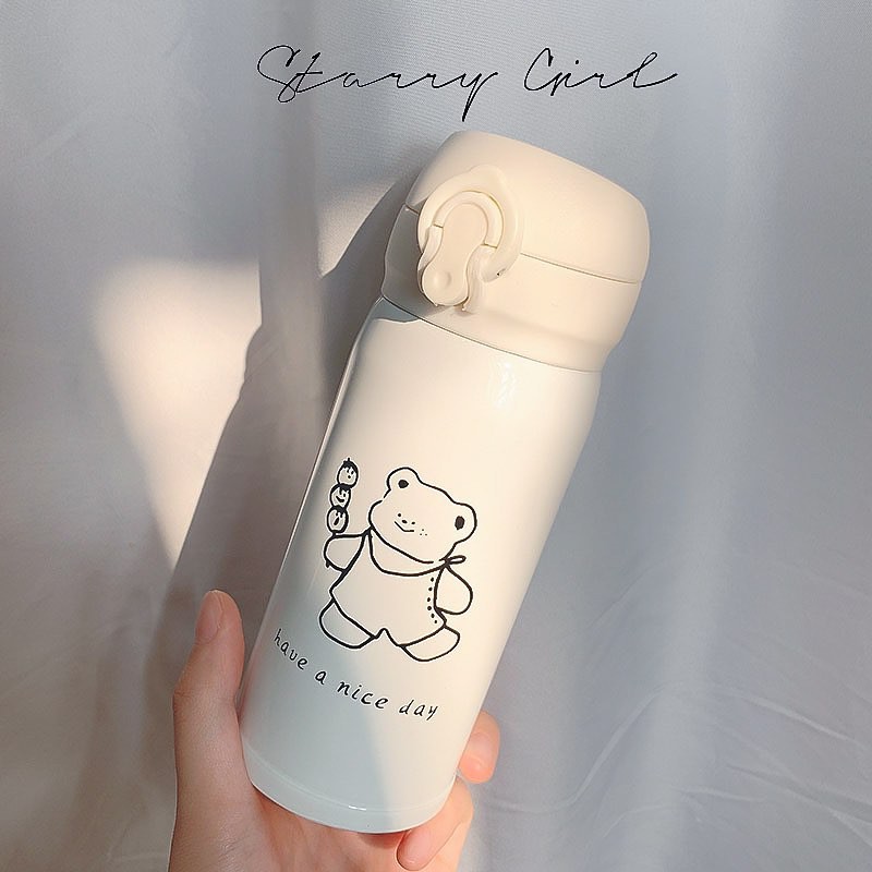 Bình Giữ Nhiệt Gấu Đen