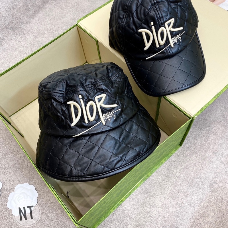 Mũ cặp vành, lưỡi trai Cn, D i o r da siêu mềm full tag mác