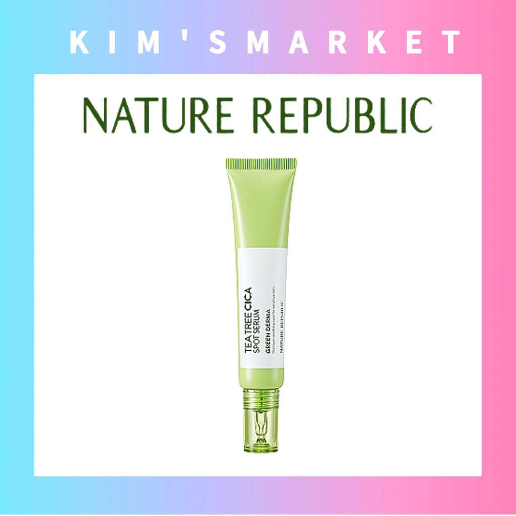✨Nature Republic✨(30ml) Cây da xanh Cica đốm Serum Calming Care Bong bóng làm sạch lớn Chống lão hoá Làm ẩm Mụn trứng cá Nhạy cảm Lấp lánh Da trắng Lỗ chân lông Đầu đen Vòng tròn tối Da khô Trí tuệ Kem Ampoule Chất keo Huyết thanh Tiếng Hàn Mỹ