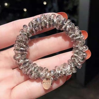 Dây Buộc Tóc Đính Đá Pha Lê Phong Cách Hàn Quốc