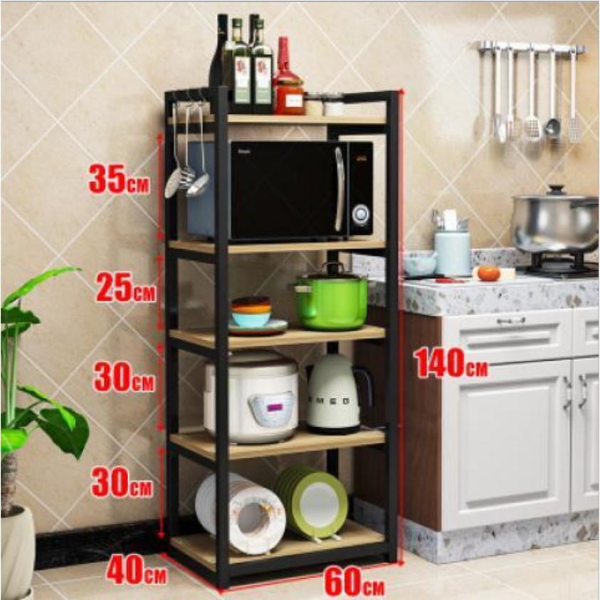 KỆ BẾP VÁN GỖ CAO SU chống nước 3 4 5 TẦNG TIỆN LỢI HÀNG VN CHẮC CHẮN | BigBuy360 - bigbuy360.vn