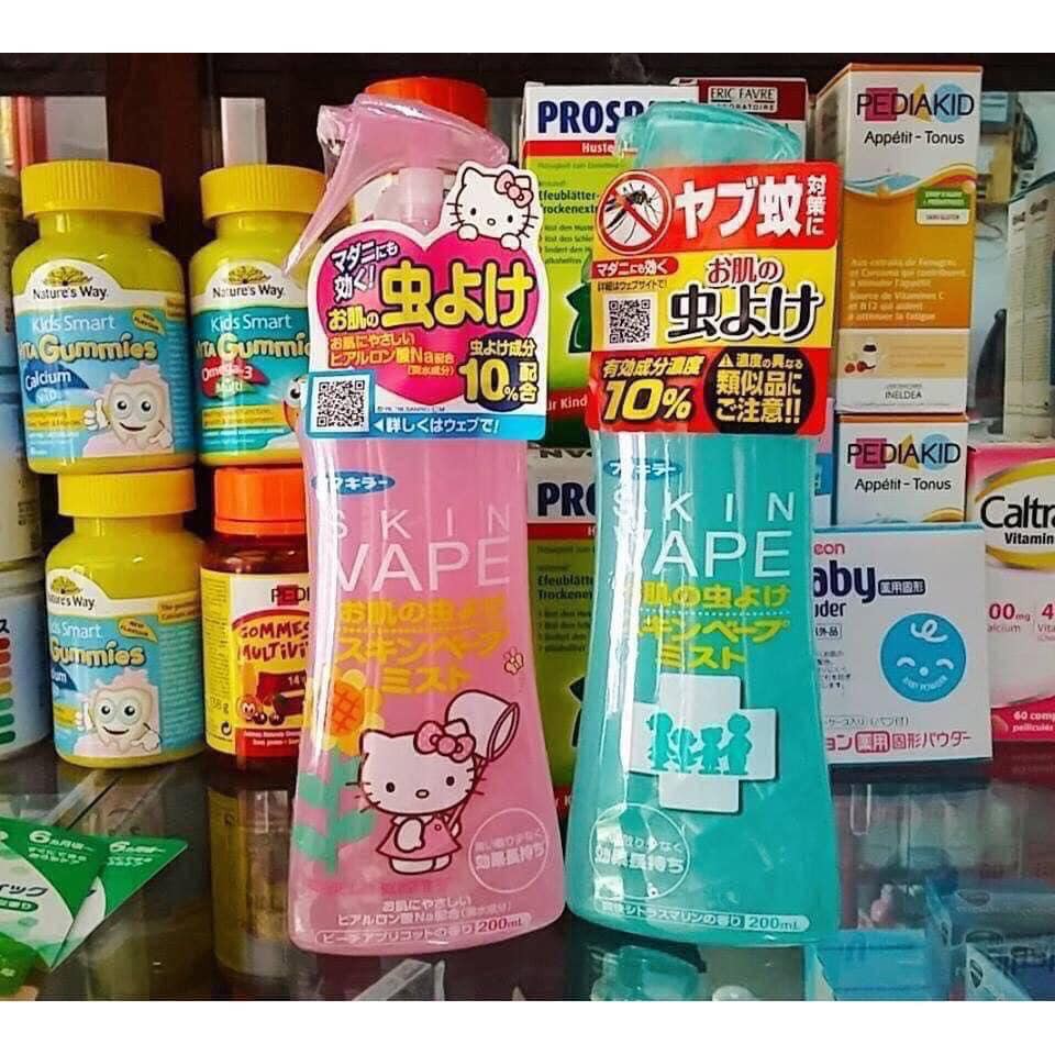 Xịt chống muỗi skin vape Nhật Bản 200ml