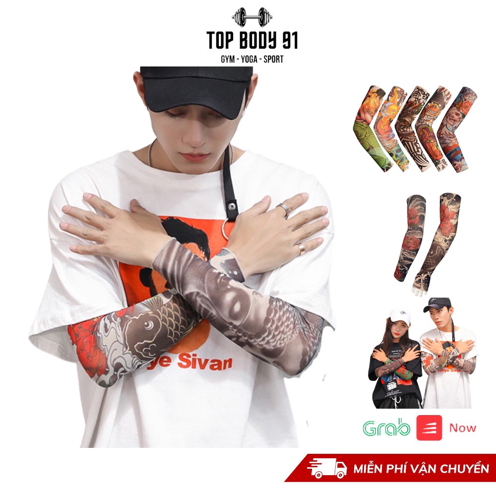 Găng Tay Chống Nắng Hình Xăm Tattoo Cực Chất