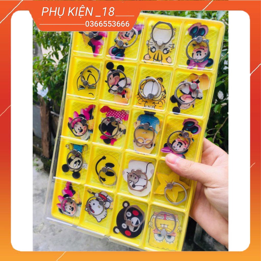[Mã ELFLASH5 giảm 20K đơn 50K] Combo 1 khay 20 iring đỡ điện thoại ( giao vỉ ngẫu nhiên)