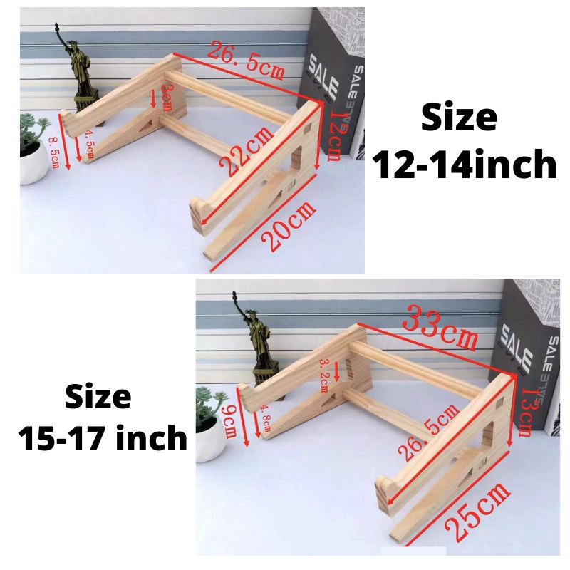 Giá Đỡ Laptop Chất Liệu Bằng Gỗ Cao Cấp Tản Nhiệt Tự Nhiên Titan.st