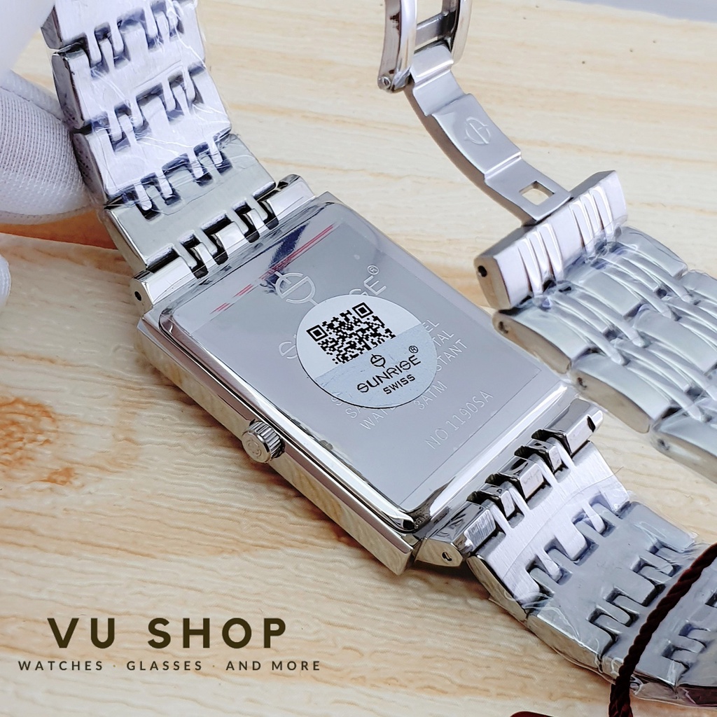Đồng hồ nam SUNRISE 1190SA - Chính hãng, Kính Sapphire
