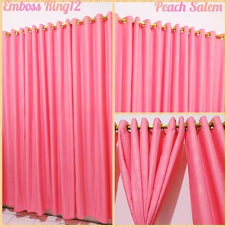 Rèm Cửa Sổ/Cửa Ra Vào Họa Tiết Dập Nổi 12 Lỗ