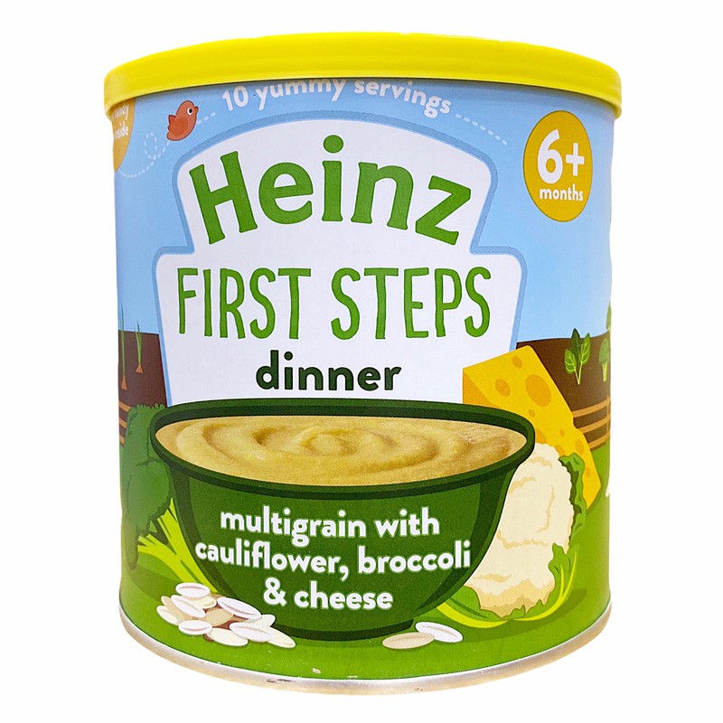 Bột Heinz Anh vị súp lơ, bông cải xanh, phô mai – 200g (6m+) [DATE 2022]
