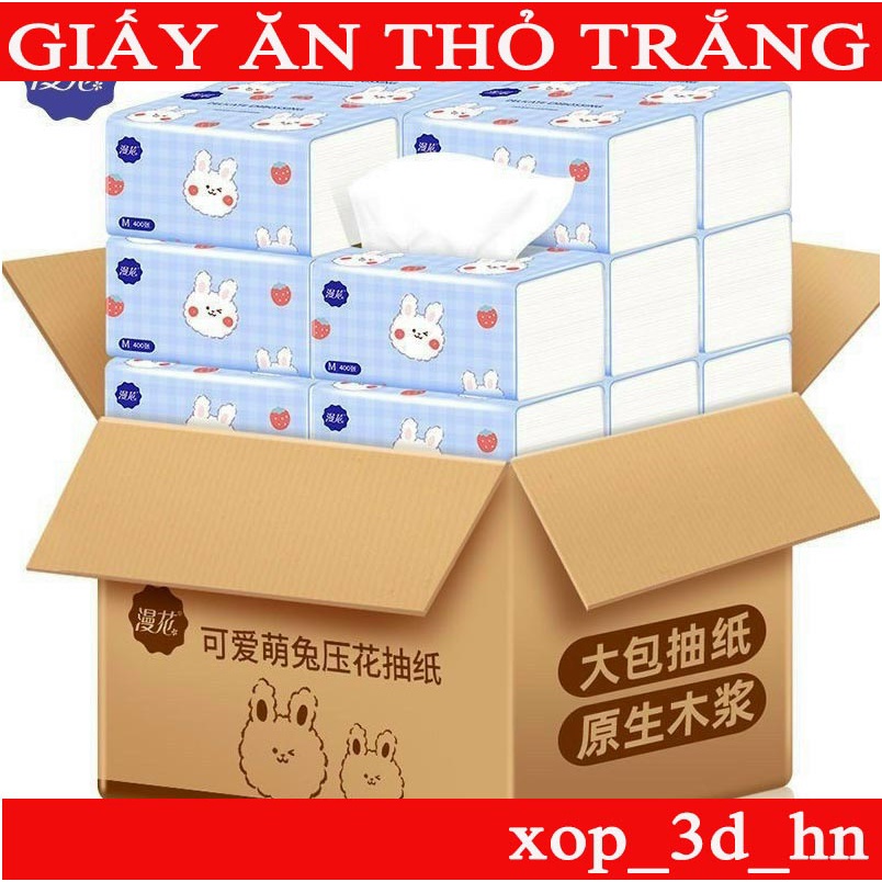 Giấy Ăn Thỏ Trắng ❤️FREESHIP❤️ Khăn Giấy Siêu trắng, Siêu mịn Thùng 40 Gói (Hàng nội địa Trung)