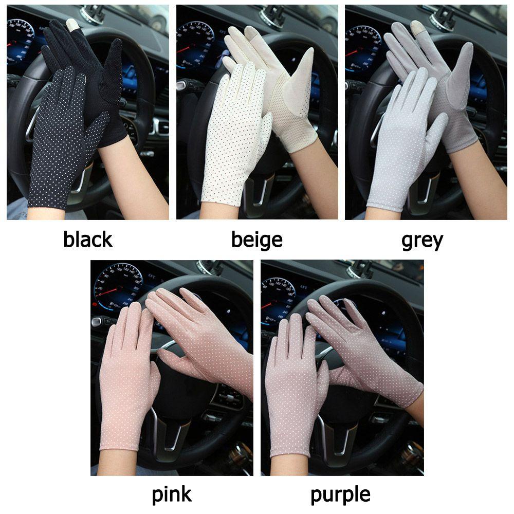 Găng Tay Lái Xe Bằng Cotton Thoáng Khí Chống Trượt Toàn Diện Phong Cách Châu Âu