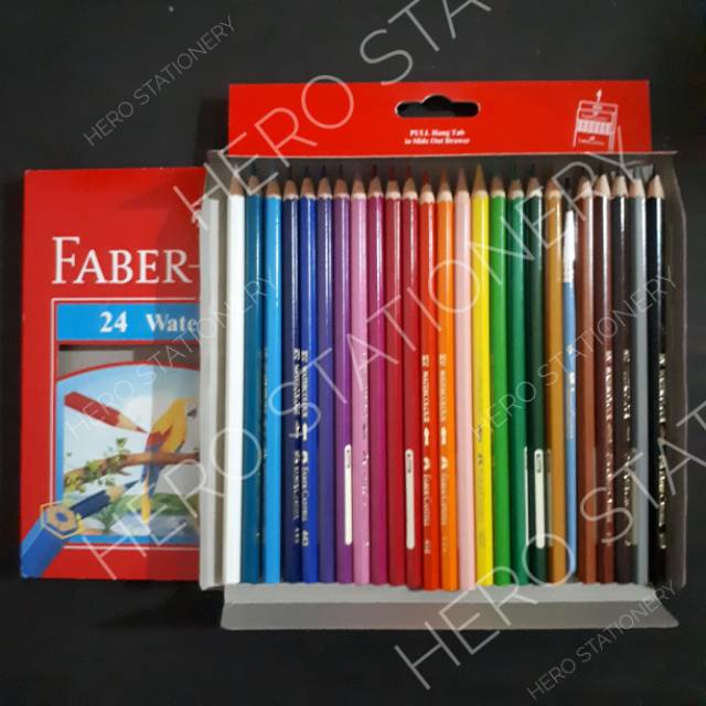 FABER CASTELL Faber Set 24 Bút Chì Màu Nước Kèm Cọ