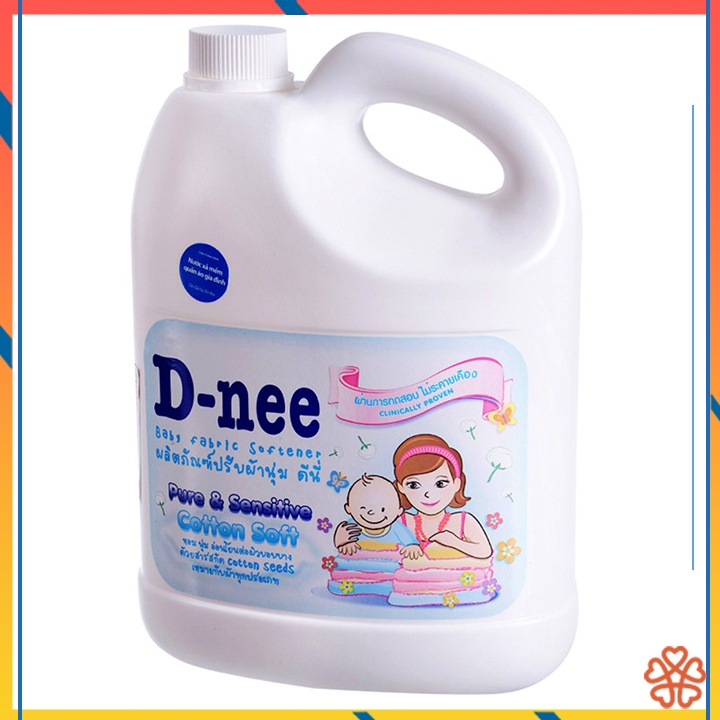 Nước xả mềm vải Dnee 3000ml dành cho cả gia đình