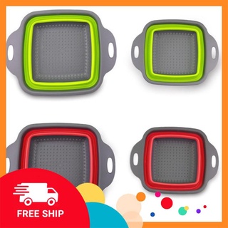 [FREE SHIP] Bộ 2 Rổ Xếp Gọn Vuông Cao Cấp
