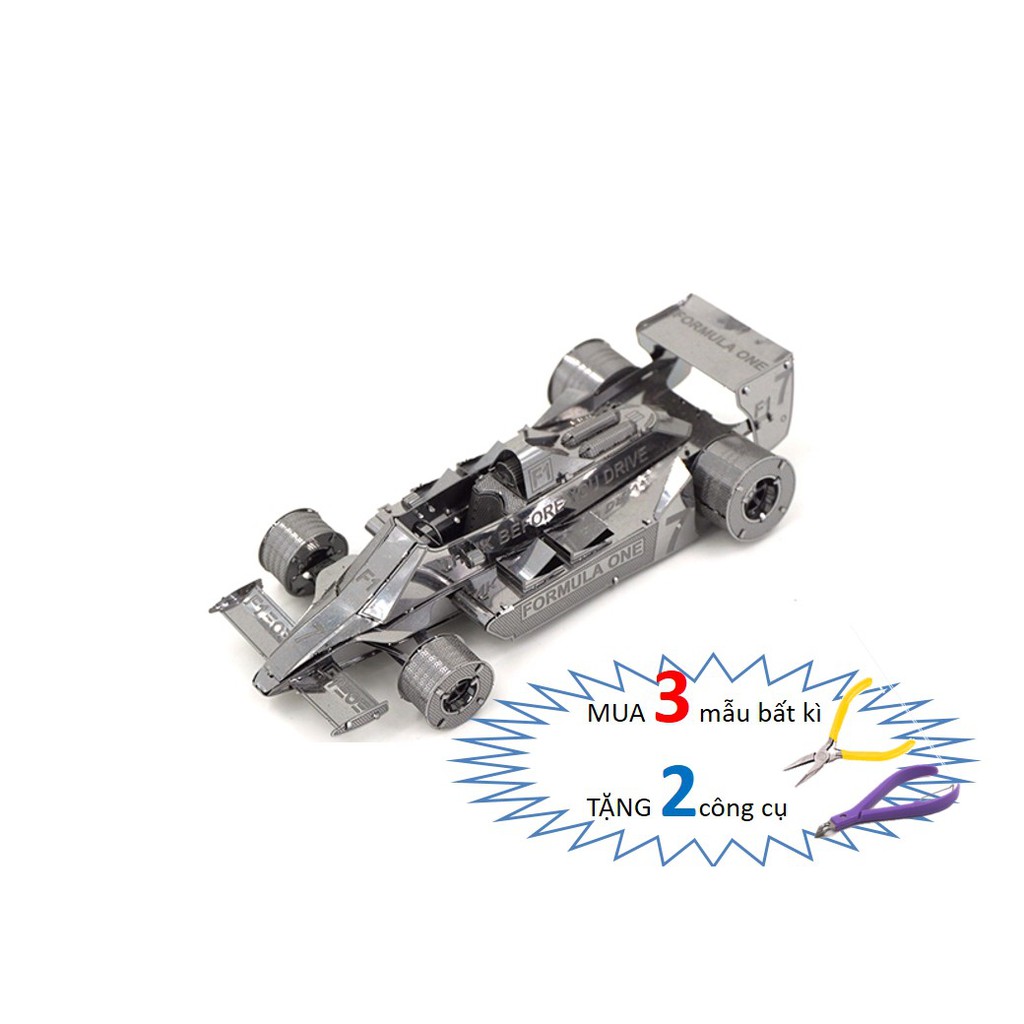 Mô Hình Lắp Ghép kim Loại 3D Xe Đua Lotus F1