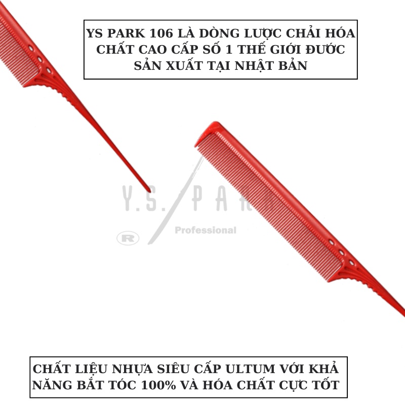 Lược uốn nhuộm chuyên dụng YS PARK YS-106 chịu nhiệt chính hãng Nhật Bản