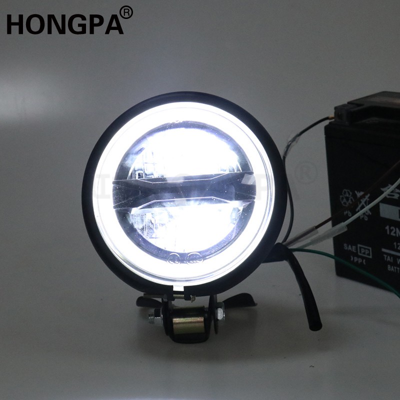 Đèn Pha LED 4 inch Phong Cách Vintage Dành Cho Xe Mô Tô Cafe Racer