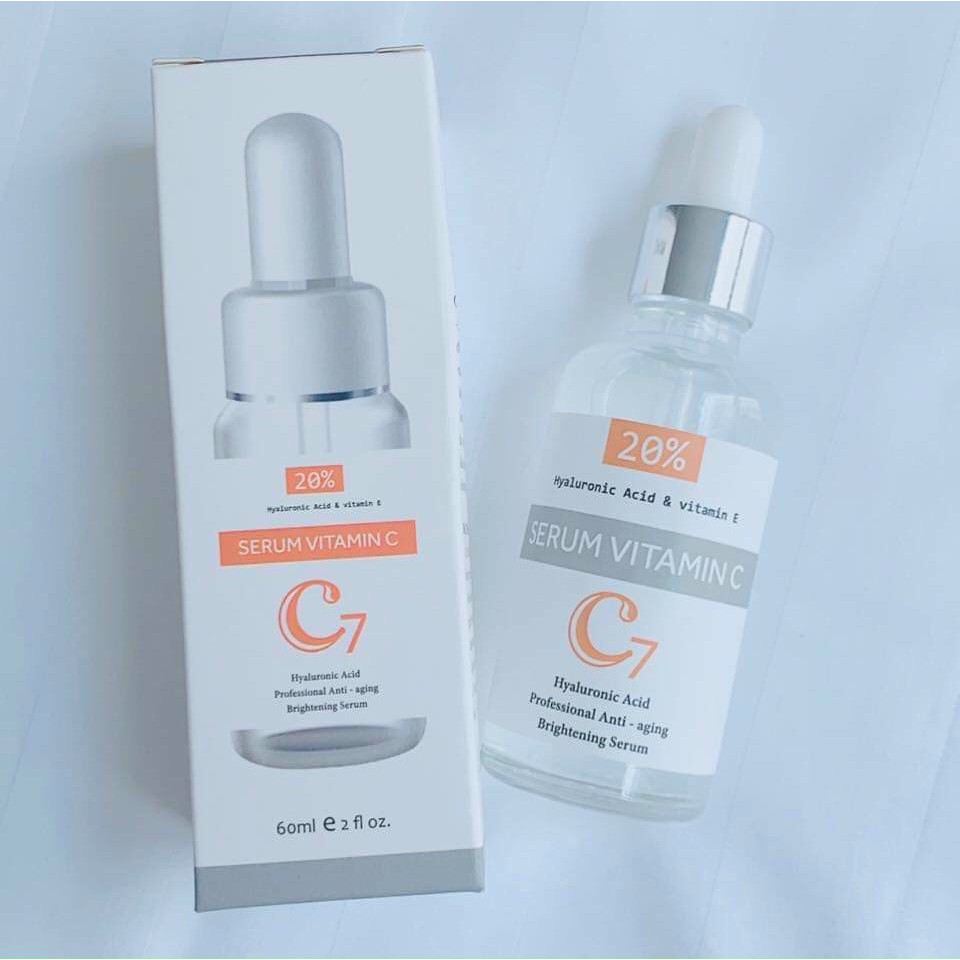 Chai  Serum Tái Tạo  VitaminC  Trắng Nhanh Hơn  1 chai 60ml