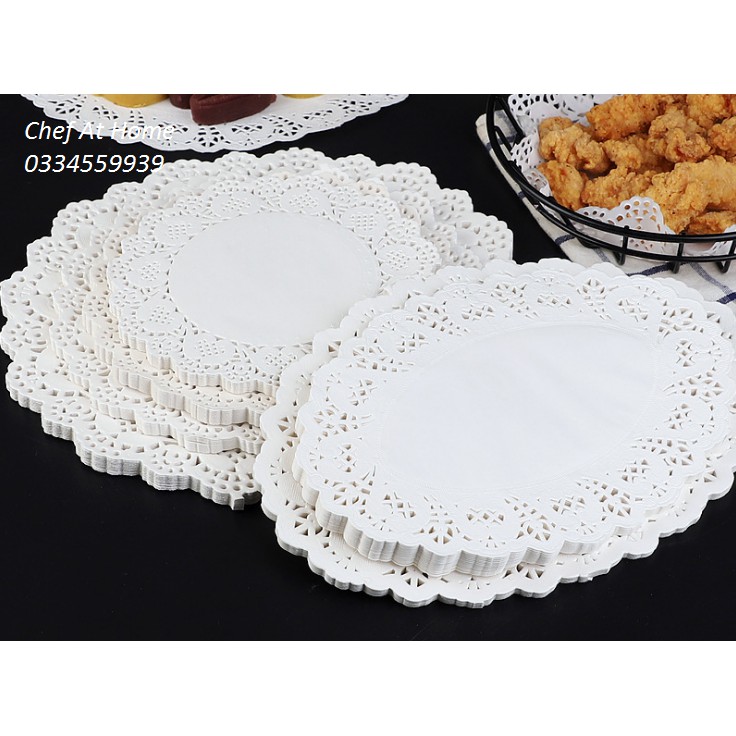 Giấy ren lót/gói bánh 100c~160c/1 xấp