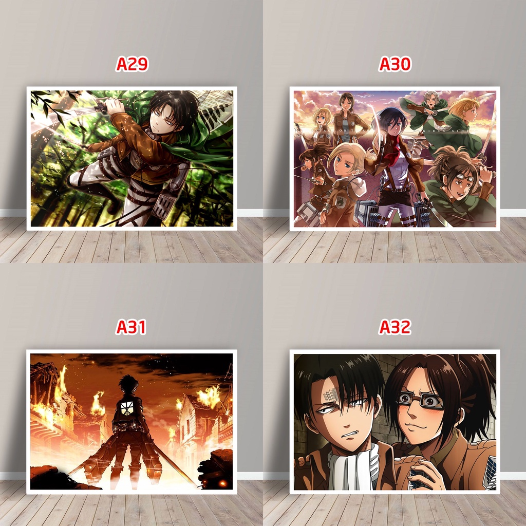 Tấm Postcard Cao Cấp Anime Attack on Titan