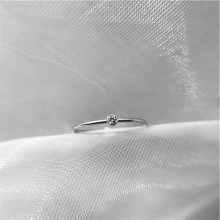 Nhẫn bạc ổ đá 2mm