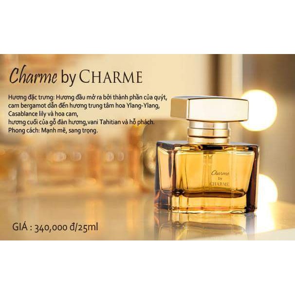 Nước hoa Charme By Charme Nước Hoa Nữ - 25ml | BigBuy360 - bigbuy360.vn