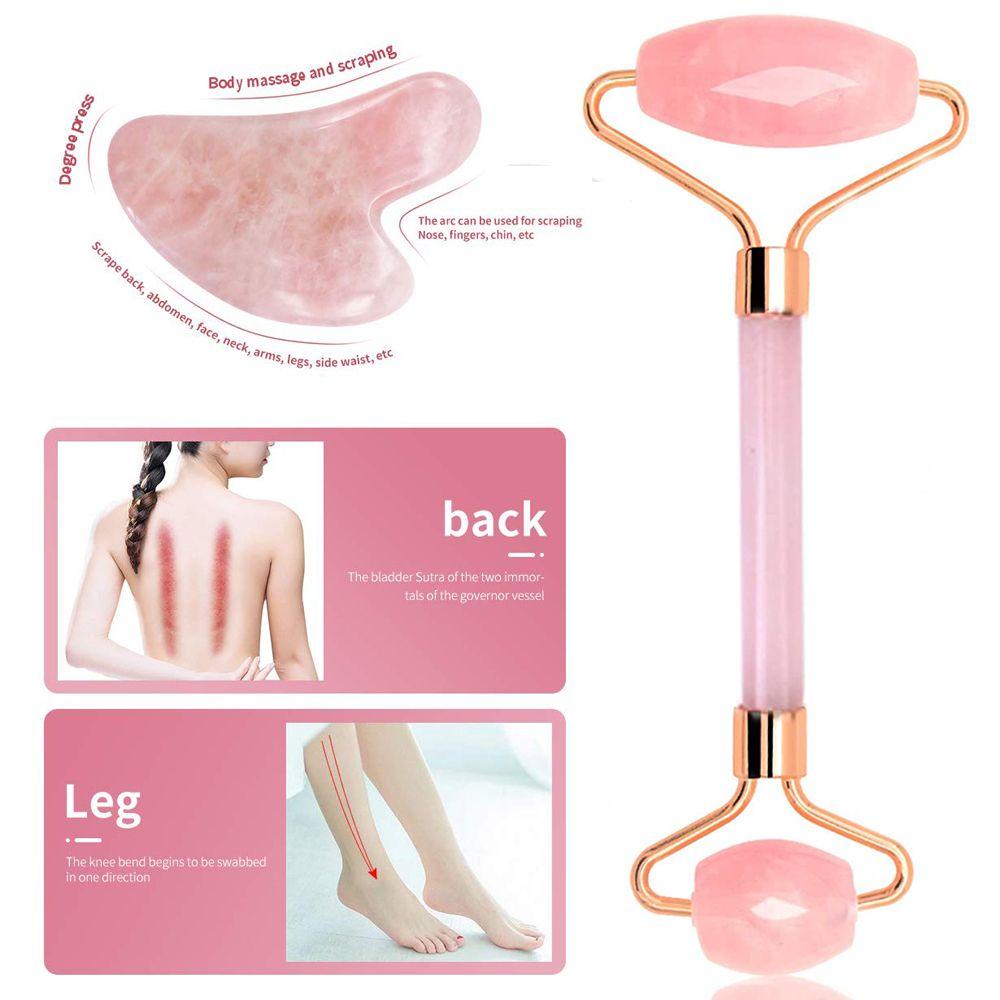 OCEANMAP Cây Lăn Mát Xa Mặt Và Cơ Thể Bằng Ngọc Bích Hình Nấm Tiện Dụng