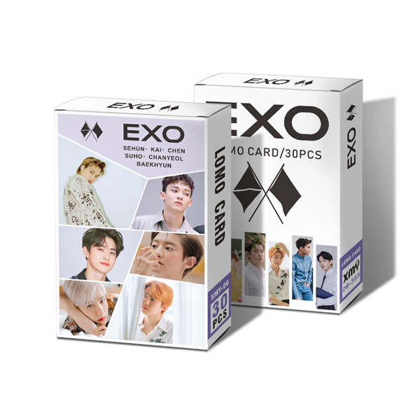 Hộp 30 Ảnh Lomo Card Nhóm Nhạc Exo