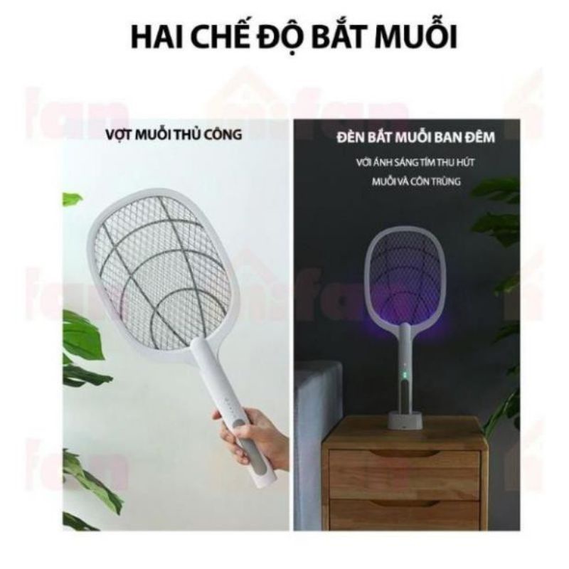 FREESHIP] Vợt Muỗi kiêm Đèn Bắt Muỗi 2 trong 1 Weidasi WD947 - Pin sạc cao cấp