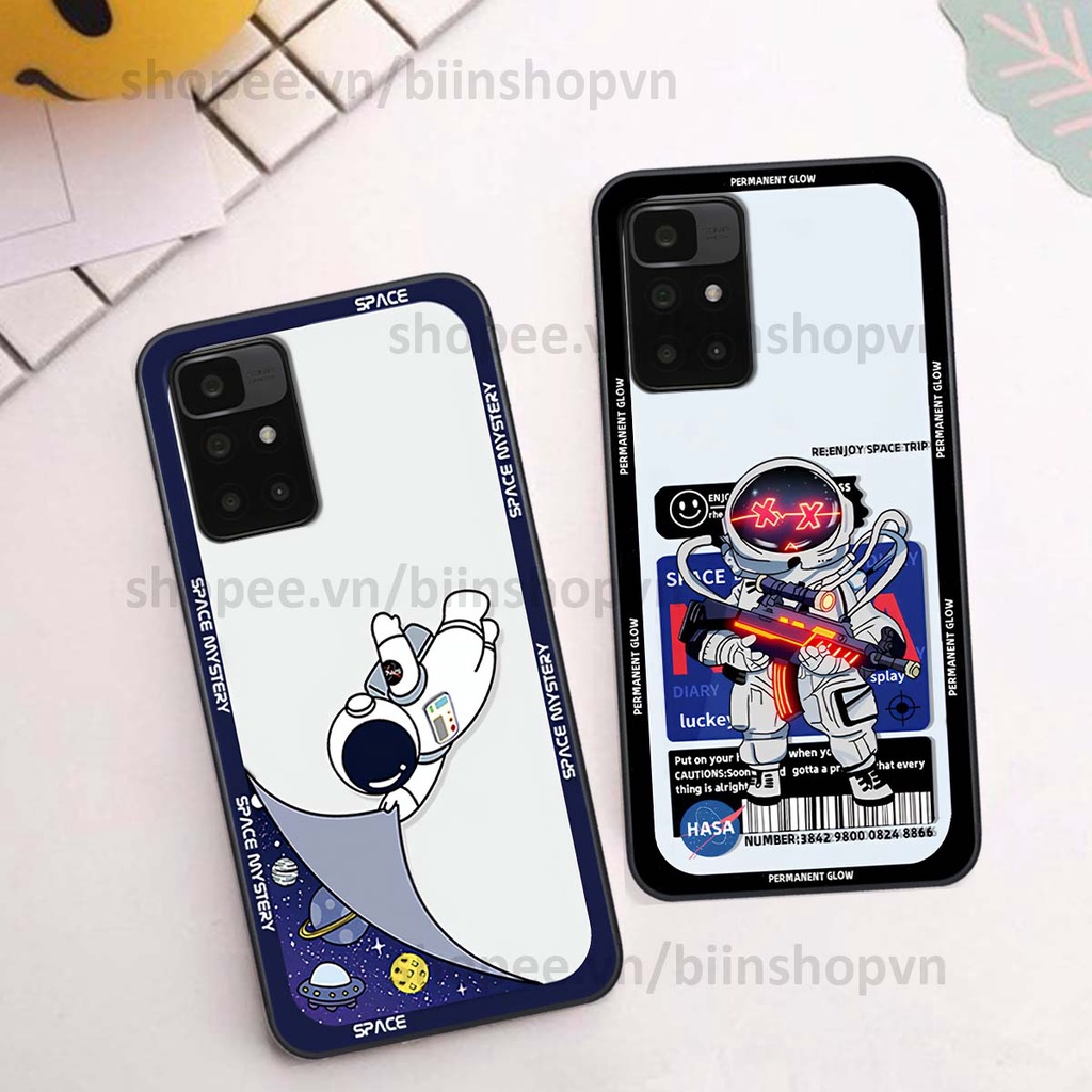 Ốp Xiaomi Redmi 10 phi hành gia vũ trụ space.x siêu đẹp, thời trang