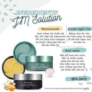 Mặt Nạ Mắt Dưỡng Ẩm JM Solution 90g MN05