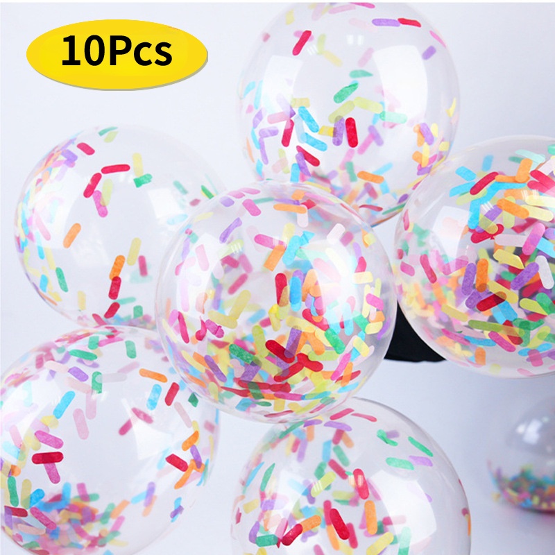 Set 10 Bong Bóng Cao Su Dài Hình Que Kem Dùng Trang Trí Tiệc Cưới / Lễ Hội