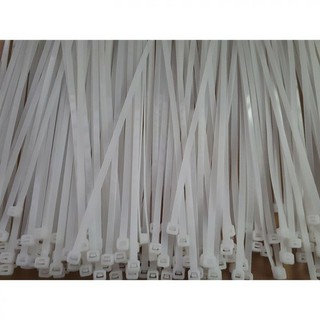 (Sỉ giá tốt)Bộ 100 dây rút, dây thít nhựa trắng 30cm
