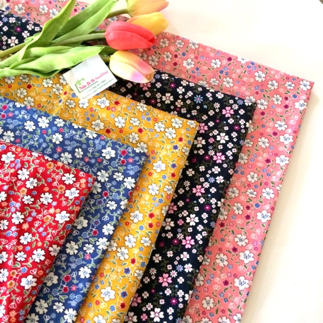 V252🌈 VẢI TWILL HOẠ TIẾT NHẬT BẢN MAY ĐỒ CHO TRẺ EM, DOLL, OBITSU, DIY, DECOR, HANDMADE, QUILTING, SCRUNCHIES