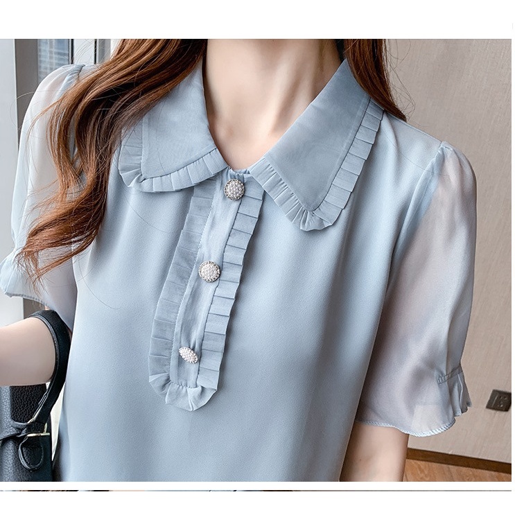 G98035 Áo chiffon nữ hè ngắn tay hàng nhập Thời trang Dương