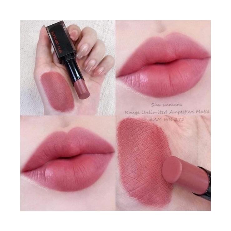 Son Shu Uemura Màu Hồng Tím AM WN 273- Son Rouge Unlimited Amplified Matte Lipstick