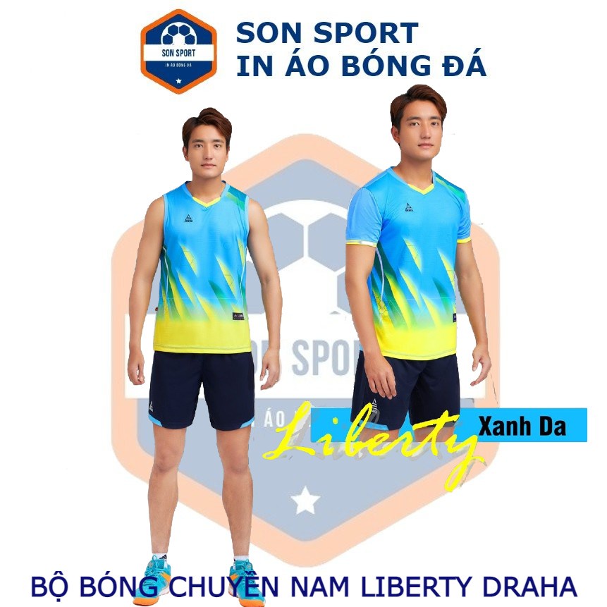 Bộ Quần Áo Bóng Chuyền Nam Ngắn Tay/ Ba Lỗ Liberty Draha