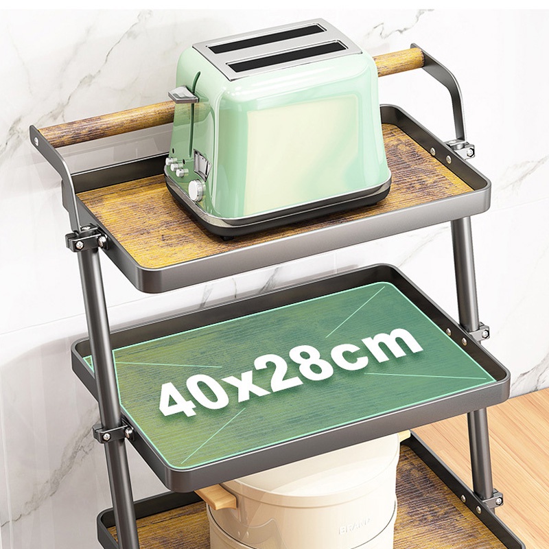 Kệ Đựng Trái Cây / Rau Củ Dạng Xe Đẩy Đa Năng Tiện Dụng Cho Nhà Bếp