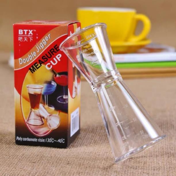 Jigger ly đong rượu 2 đầu bằng nhựa